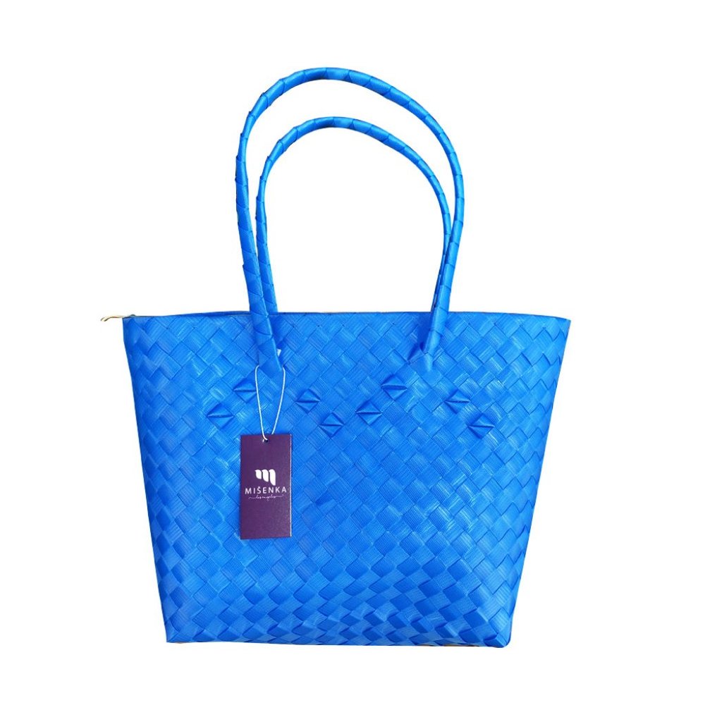 Azure Blue Classic Bayong Bag
